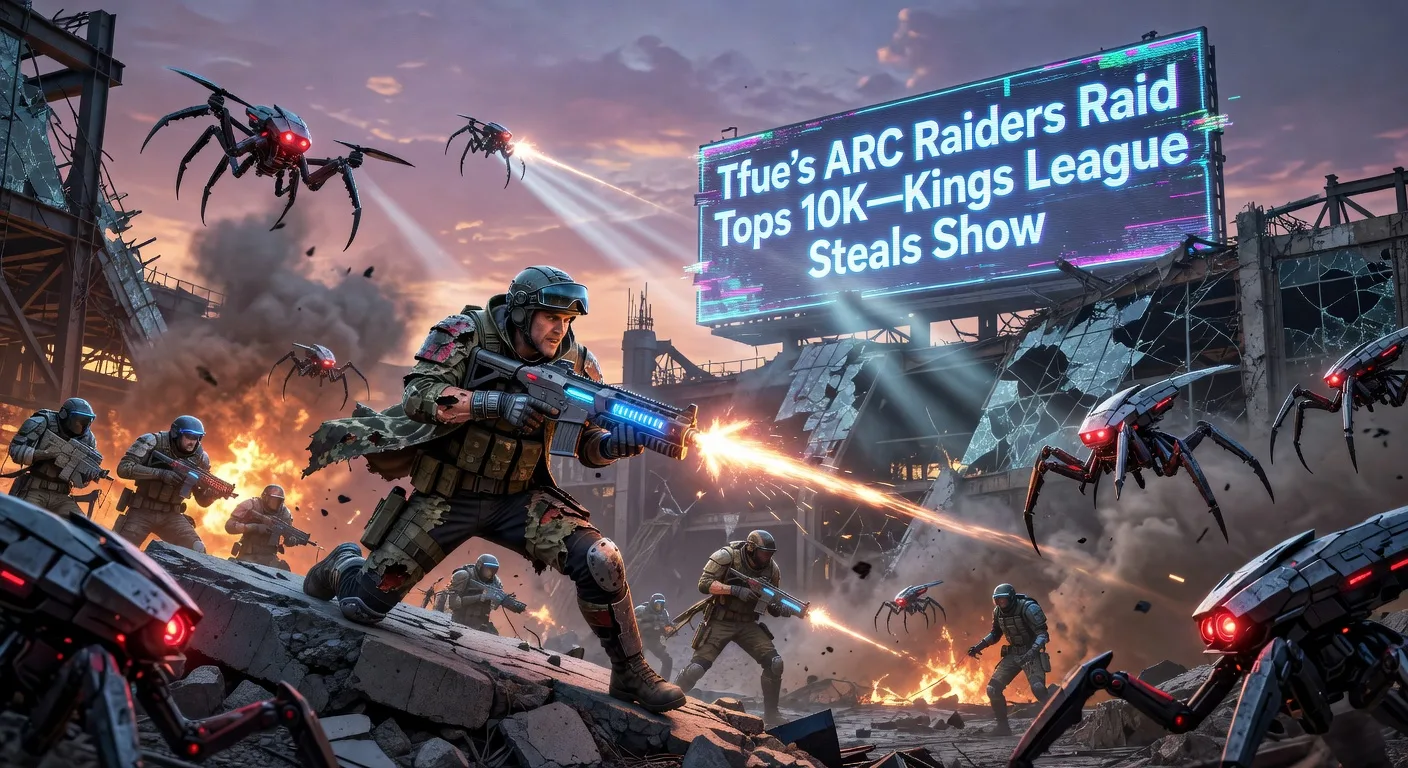 Tfue's ARC Raiders Raid Tops 10K—Kings League Steals Show