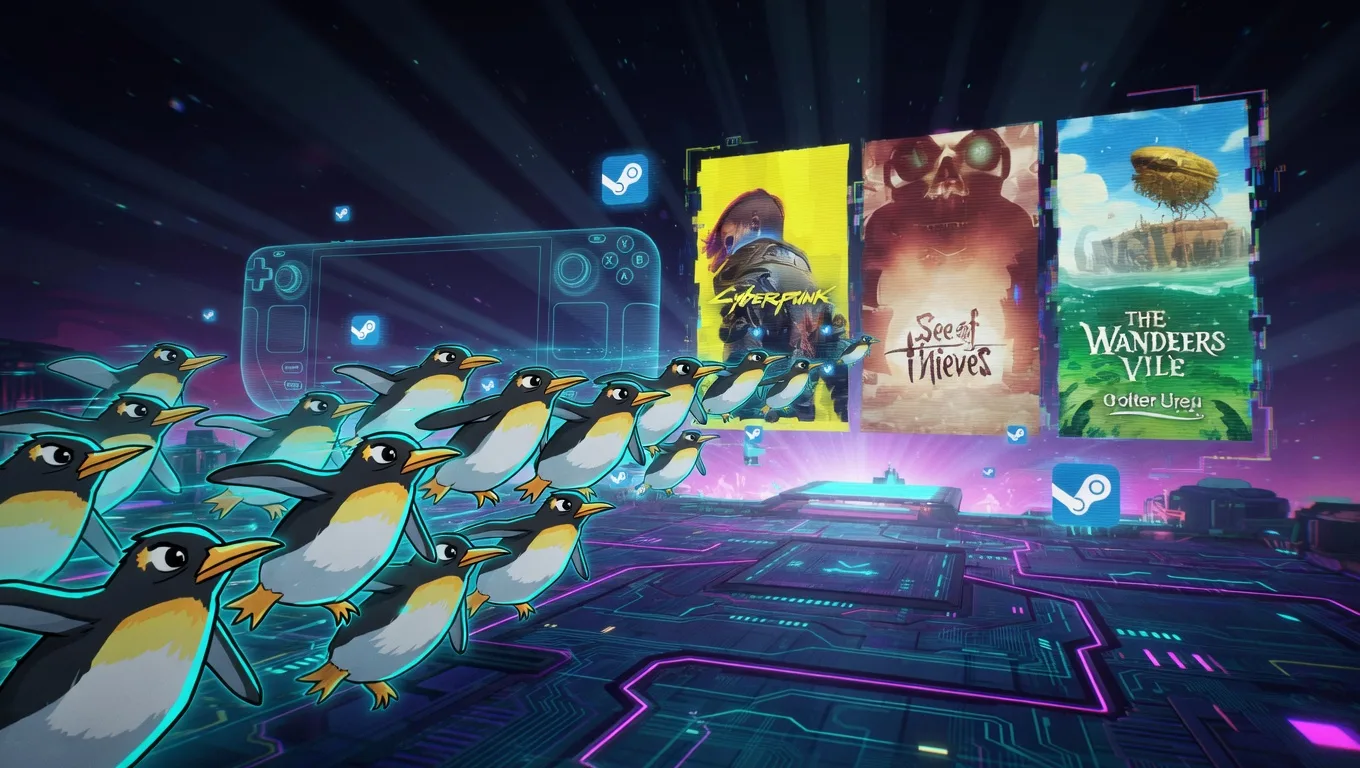 Steam Linux Hits 5.33%—Penguins Invade