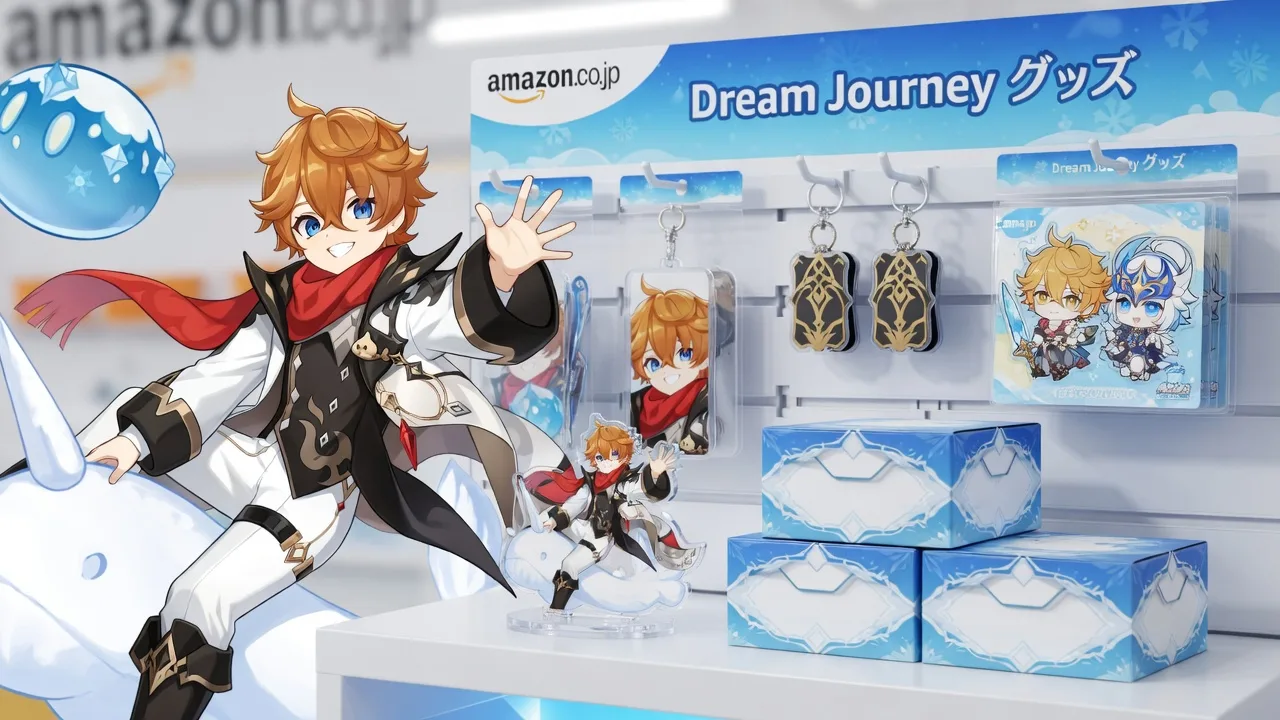 Genshin Impact Dream Journey Merch Shows Chibi Childe and Columbina