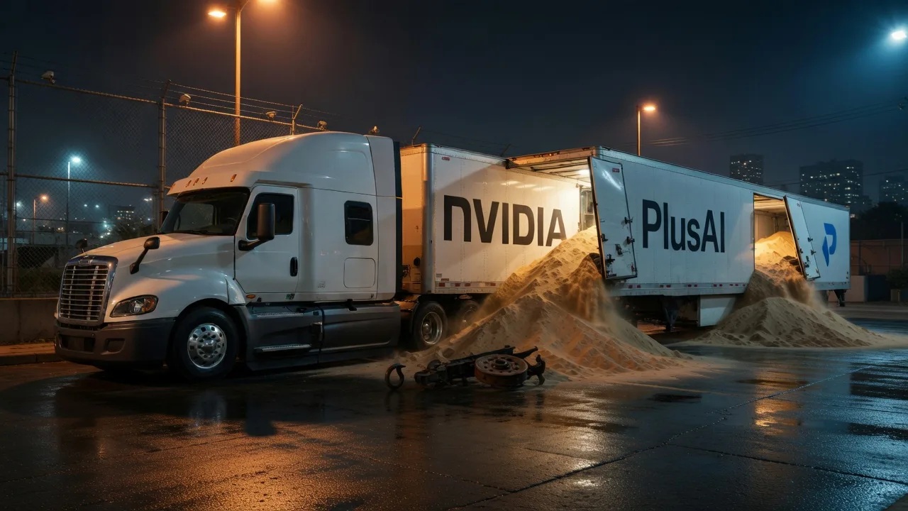 Thieves Steal Nvidia-Branded Trucks, Find 40,000 lbs of Sand Instead