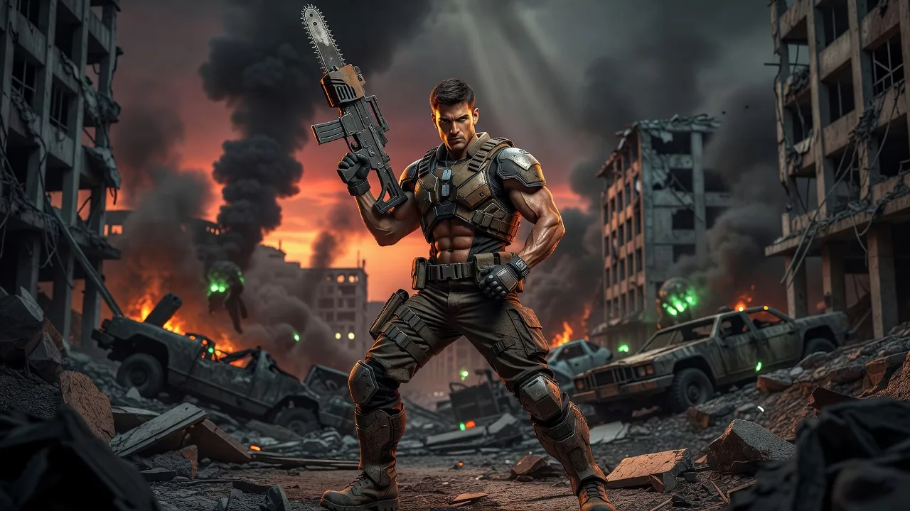 Gears of War: E-Day x Liquid Death Collab Drops Chainsaw Flex Pose
