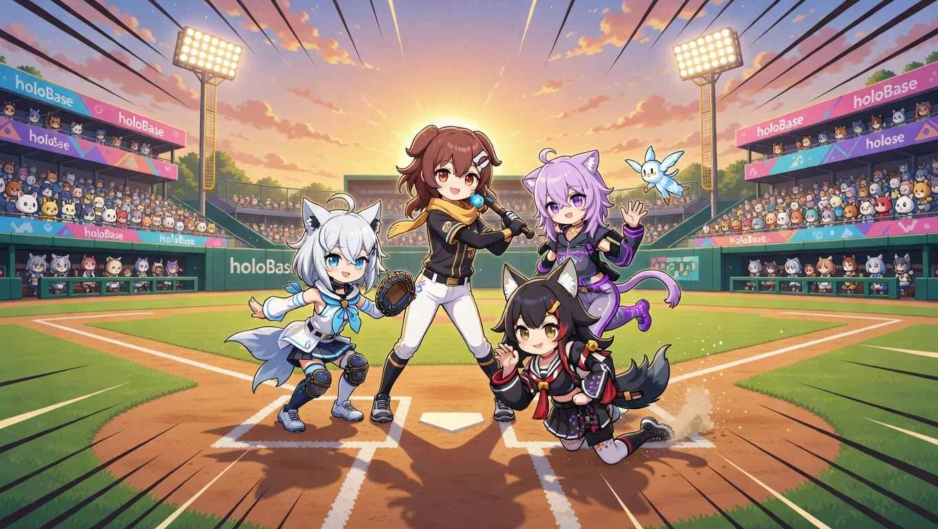 Hololive's holoBase: VTuber Baseball Brawler Announced