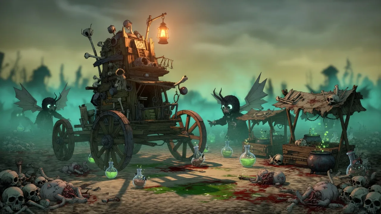 Steam's New Autobattler Flask Demo Is Grim Meat Goblin Chaos