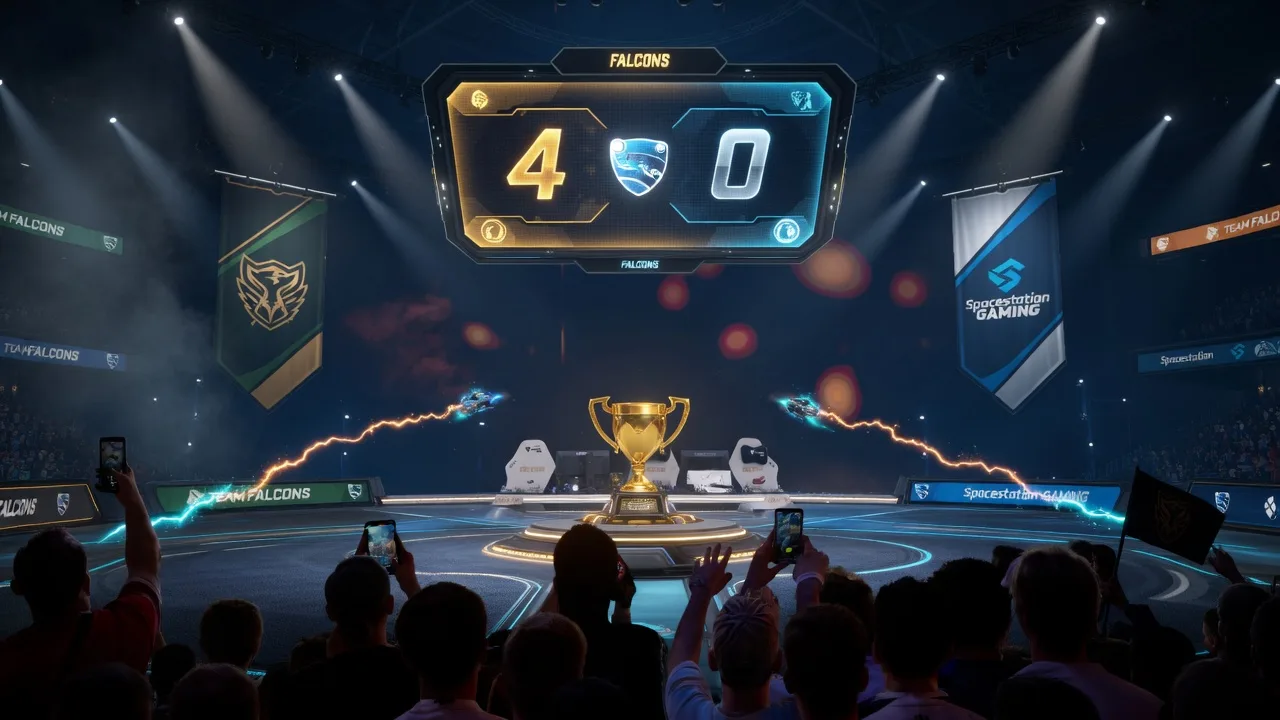Team Falcons' dralii Wins Third Straight EWC Rocket League Title