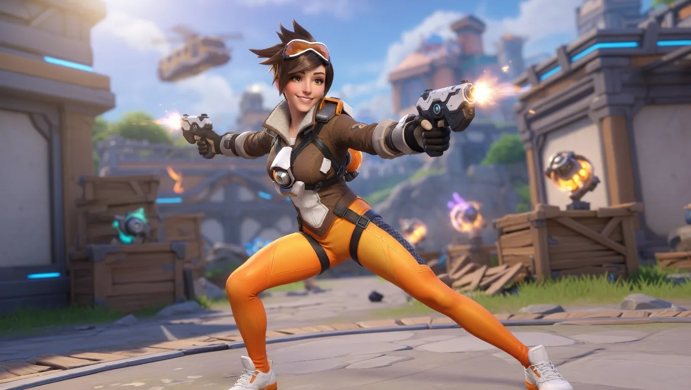 Fortnite Overwatch Crossover Revives Tracer's Butt Debate